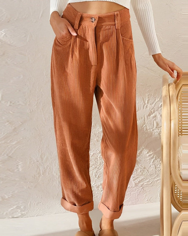 Stylish corduroy trousers